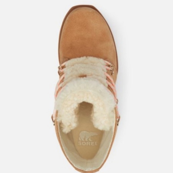 Women's Joan Of Arctic Wedge III SOREL Lace Cozy Bootie - Picture 6 of 16